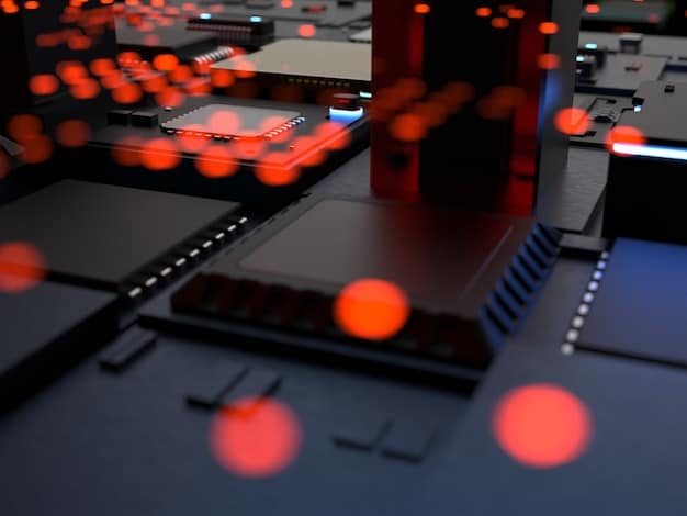 A detailed view of a modern concert venue's control room, showing advanced sound and lighting equipment. Engineers are adjusting settings to optimize the audio-visual experience.