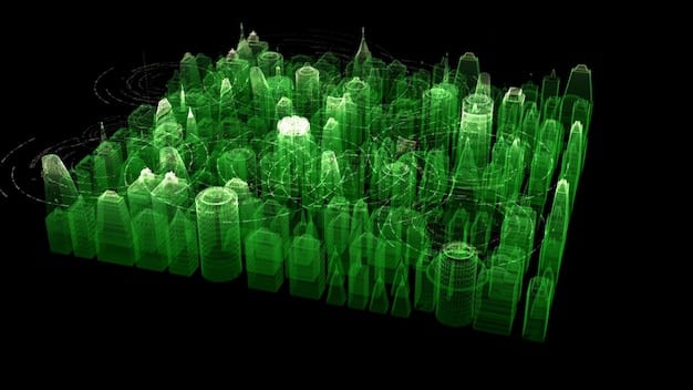 Illustration of a growing graph overlaid on a cityscape, depicting economic growth and infrastructure development
