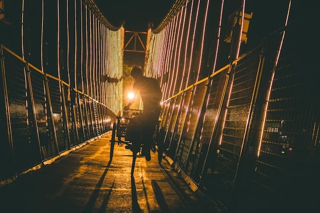 A detailed close-up of a construction worker welding a steel beam on a bridge construction site, with sparks flying and safety equipment clearly visible. The background is slightly blurred to focus on the worker's activity.