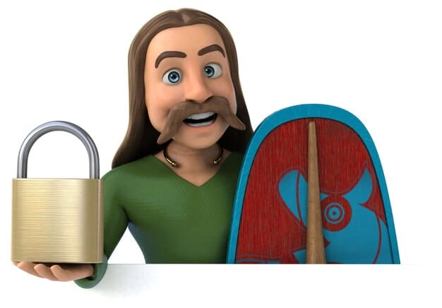 A graphic showing a person holding a shield with a lock symbol, surrounded by various online activities like browsing, shopping, and social media, representing enhanced online security due to the new regulations.