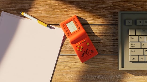 A close-up of a calculator showing the result of a Social Security benefit calculation, with various financial documents and a pen surrounding it.