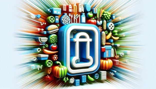 A stylized graphic depicting the logos of major tech companies (Google, Amazon, Facebook, Apple) arranged to form a larger, dominant shape, symbolizing their influence and potential monopolistic control.