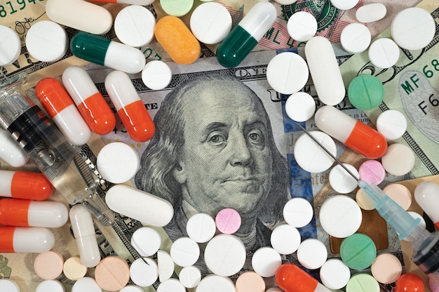 A graph showing the increasing cost of prescription drugs in the United States over the past decade, highlighting the sharp rise compared to other developed countries.