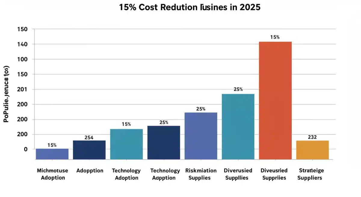 Projected 15% cost reduction for US businesses in 2025 via strategic sourcing