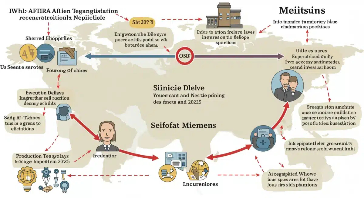 Timeline illustrating SAG-AFTRA negotiation impact on 2025 TV production and releases
